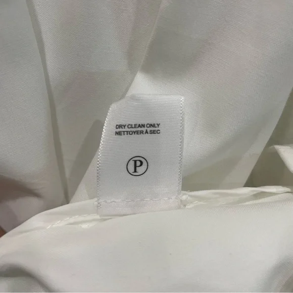 NWT Brochu Walker Havana Mini Dress White Tiered Puff Sleeve Button Front Large - Picture 10 of 16